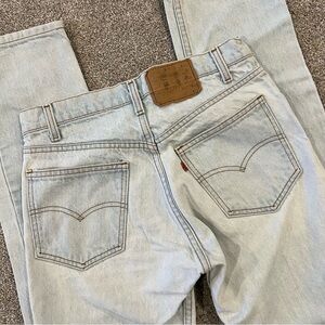 VTG Levi's Blue Jeans Mens 31x32 Orange Tab Vintage Light Wash USA Vintage Levi